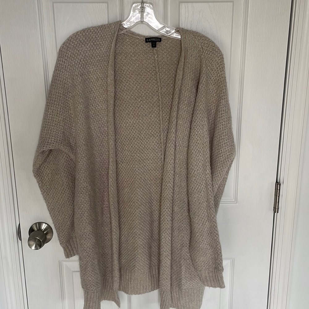 Tan express sweater size small